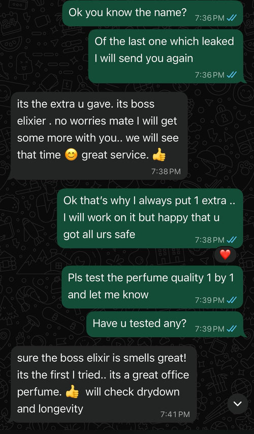 Customer feedback screenshot 3