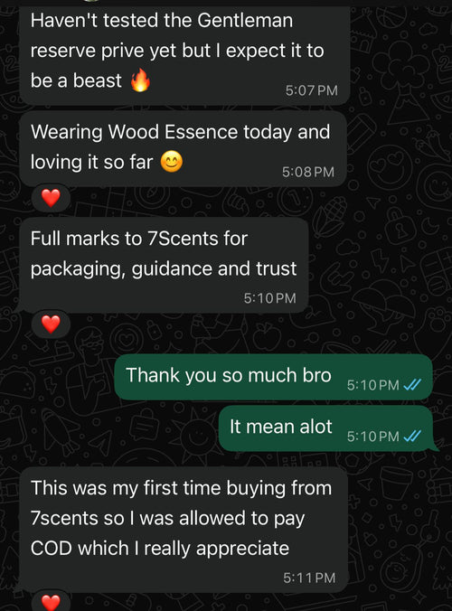 Customer feedback screenshot 1