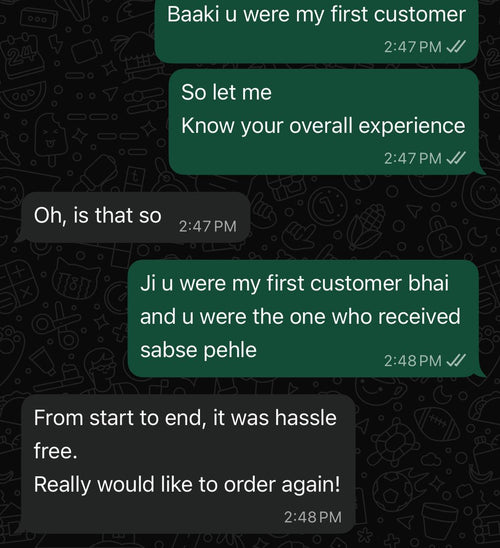 Customer feedback screenshot 7