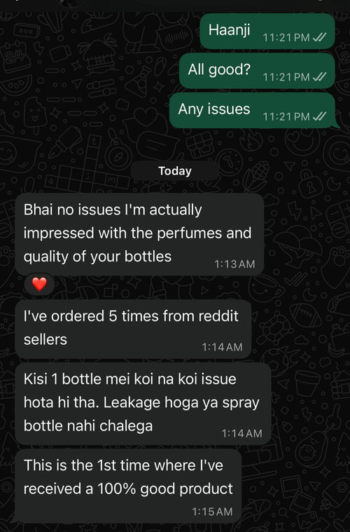 Customer feedback screenshot 6