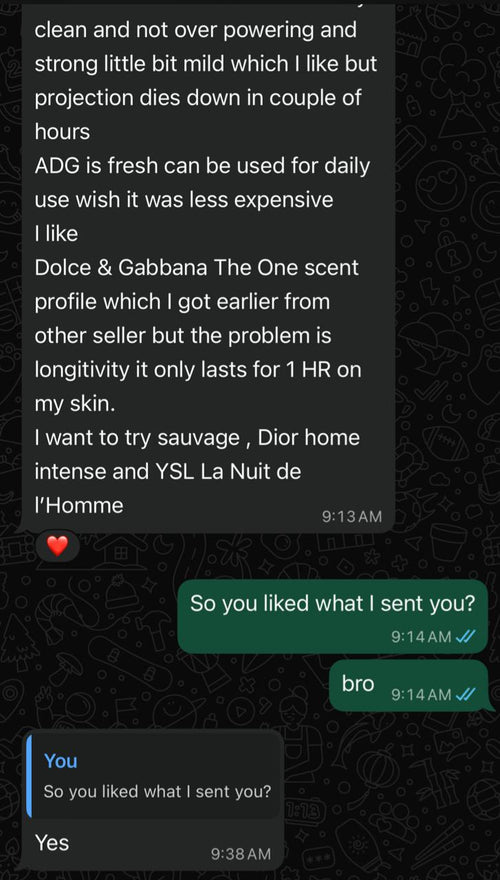 Customer feedback screenshot 11