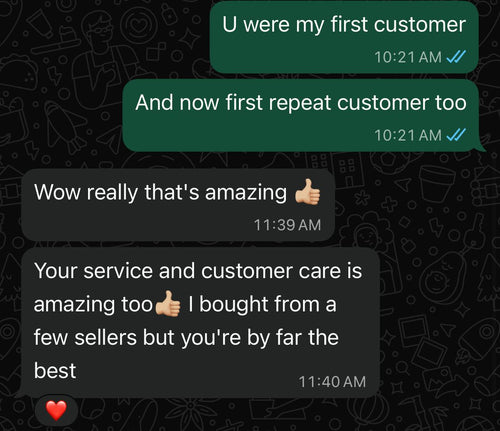Customer feedback screenshot 9