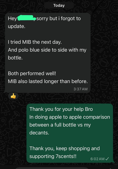 Customer feedback screenshot 8